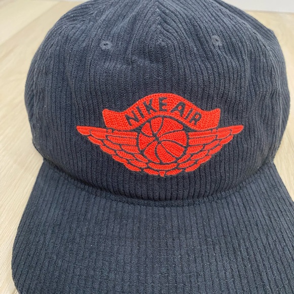Nike Air Jordan Pro Unstructured Black Corduroy Hat Size S/M IB3937-010 - Picture 2 of 6